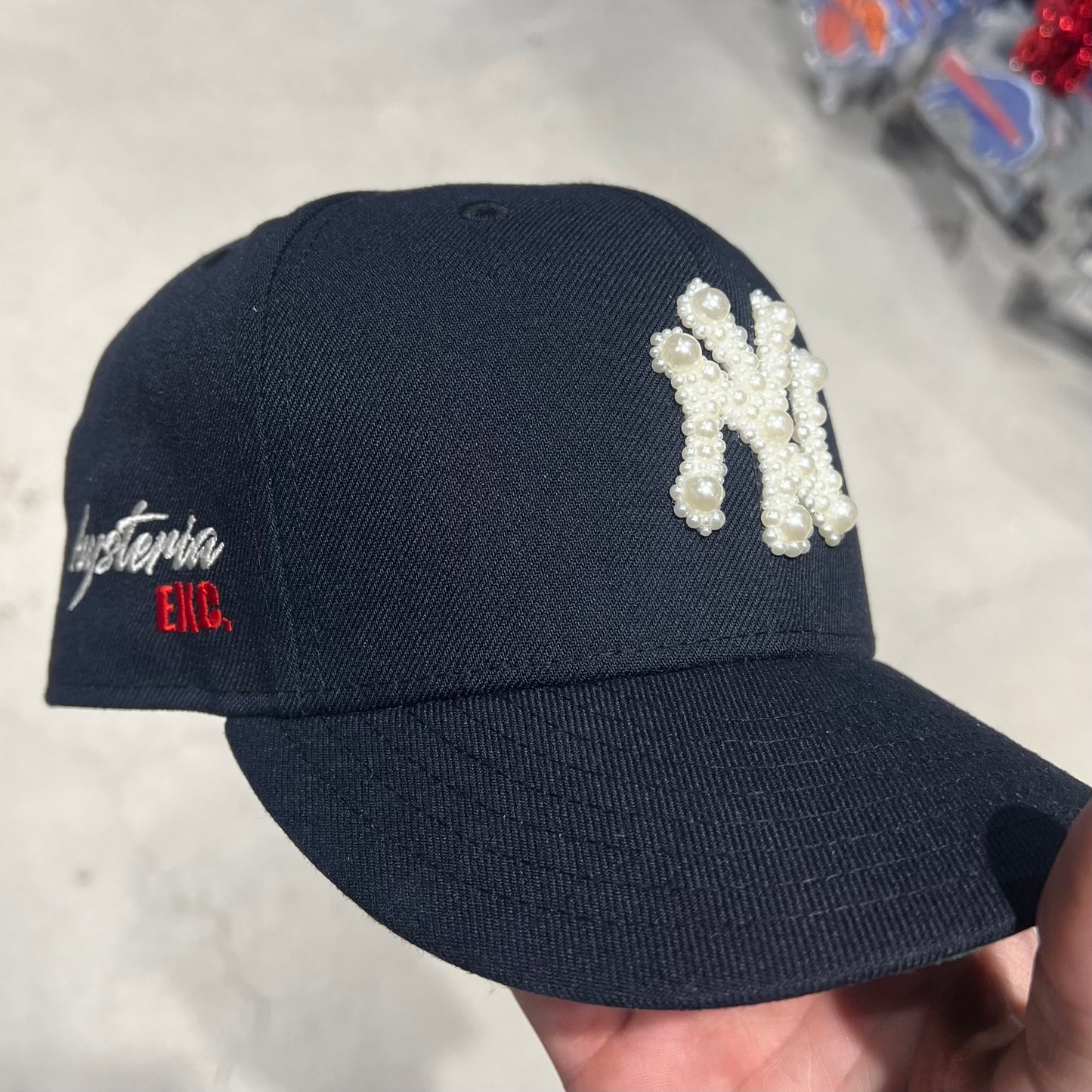 HYSTERiA Exclusive Pearl NY Yankees Fitted